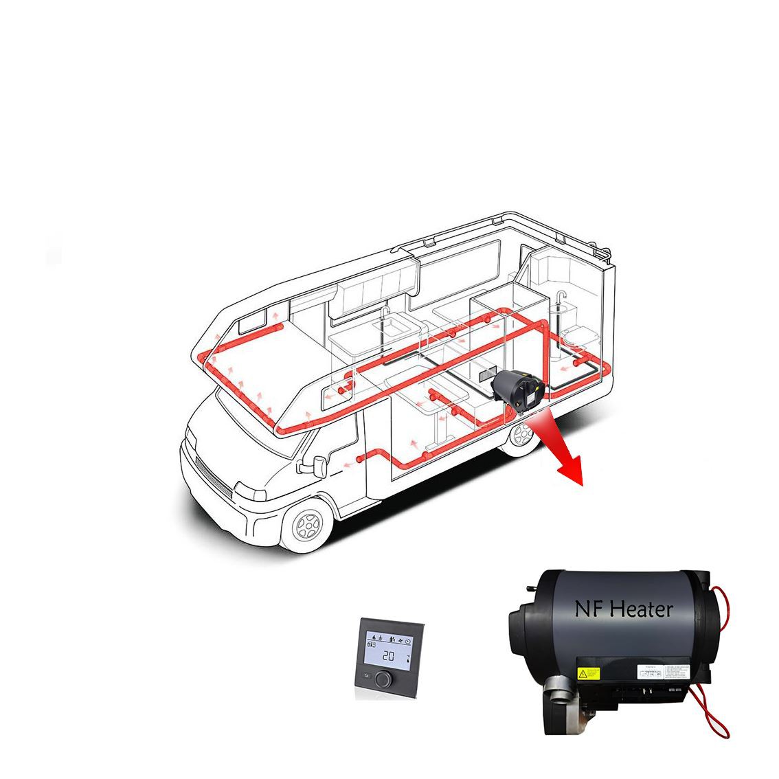water parking heater